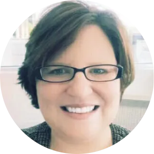 woman wearing glasses