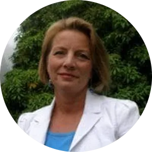 woman in white suit